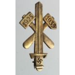 German 3rd Reich Gau Essen Gold Grade Badge (Solid Gilded Brass).