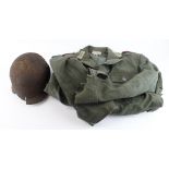 German original soldiers service jacket in very tatty condition found in a German bunker Normandy