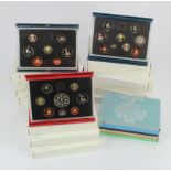 GB Royal Mint Proof Sets (22) 'flat packs' and standard 1974 to 1999 including 1989 and 1992, plus