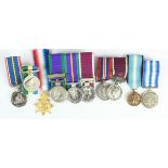 Miniature medals collection some mounted for wearing.