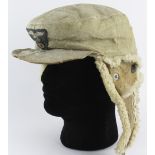 German 3rd Reich Luftwaffe sheepskin Winter Hat, correct style and studs, possible replacement