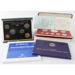 World Proof & Mint Sets (5): Liberia proof set 1976 PS12, Liberia proof set 1979 PS15, Nigeria proof