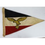 German Luftwaffe pennant, service wear.