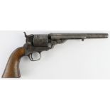 American Colt Model 1871-1872 Open Top Revolver: Standard model from 1872 in .44 rimfire, 7 ½ in.