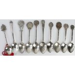 Shooting prize spoons 10x all different inc Bombay Light Patrol.