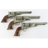 Revolvers, replicas: full size copy of a Colt / Walker / or Dragoon, metal and wood (grips)