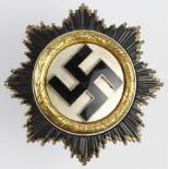 German WW2 Cross in Gold, maker marked '1' to pin.