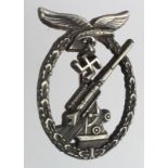 WW2 German 3rd reich flack badge.