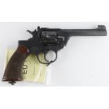 Revolver - a fine Enfield .38 calibre service Revolver. Barrel 5". Right hand of frame marked '