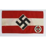 German Hitler Youth armband and badge.