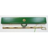 Sword , a modern presentation grade Saudi Sword, Shamshir type hilt, single edged straight blade 3