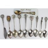 Shooting prize spoons 10x all different inc silver.