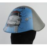 Cold War Period East German D.D.R Helmet with Reunification Memorial.