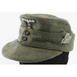 German 3rd Reich Army Mountain Troops hat, maker marked and dated 1943