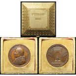 Vatican, Papal Medal, bronze d.43.5mm: Pope Pius IX, Restoration of the Church Santa Mary in