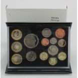Royal Mint: The United Kingdom Proof Coin Set 2011 deluxe black leather edition, FDC cased with cert