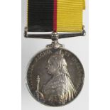 Queens Sudan Medal 1899, silver, named (3510 Pte A Grant 1/R War: R.). Also entitled to the Khedives