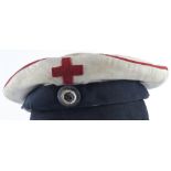 Imperial German Red Cross mans Feldmutze trench cap, service wear.