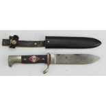 German HJ dagger in 80% scale, possibly for the youngest boys, Hubertus, Solingen.