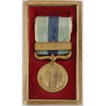 Japanese campaign medal for the Russo Japanese war 1904-1905 in its original case.