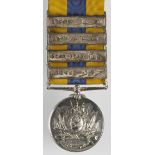Khedive's Sudan Medal 1897 with bars Jerok / Nyam Nyam / Katfia / Nyima, in silver, unnamed as
