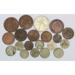 Russia (20) 19th-20thC assortment including silver minors, mixed grade.