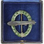 German Zeppelin badge with enamels, in fitted case, scarce.