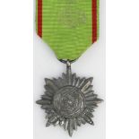 German Ostvolk medal, silver grade with swords.