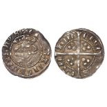 Edward I silver Penny of Canterbury, Class 9b, 1.44g, toned VF, a couple of weak spots.