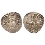 Henry III Long Cross silver Penny of Bury St Edmunds, Class 3, moneyer ION, 1.35g, GF-nVF