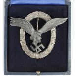German Luftwaffe Pilots badge in fitted case of issue.