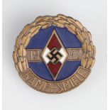 German HJ Hitler Youth 1942 Kampfspiele badge scarce.