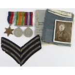 RAF WW2 radio operators group of medals with airman’s service and release book etc., to 920532