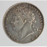 Halfcrown 1820 George IV, S.3807, VF, light edge knock.