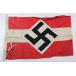 German HJ Flag, large 5 feet size, issue stamped to edge, multi part made.