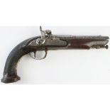 Pistol, an attractive single shot percussion pistol, which appears to have been converted from