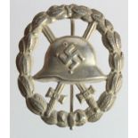 Spanish Civil War German Condor Legion cut out silver wound badge. Awarded for 3 or 4 wounds.