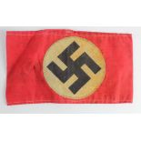 German 3rd Reich NSDAP Armband. Rzm Stamped.