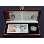 Debden set C120, HM the Queen's 70th birthday issued 1996, comprising Kentfield 10 Pounds serial
