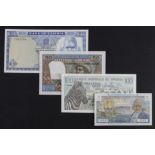 Africa + 1 (4), a good group of Uncirculated notes, Madagascar 50 Francs issued 1969, Rwanda 100