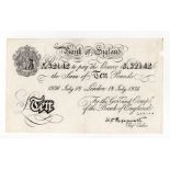 Peppiatt BERNHARD note, 10 Pounds dated 18th July 1936, serial K/171 32142 (B242 for type)