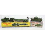 Dinky Toys. Two boxed Dinky Military models, comprising no. 660 (Tank Transporter) & no. 651 (