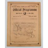 Tottenham Hotspur FC English League v Southern League 14th November 1910