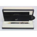 Montblanc ballpoint pen, engraved with initials 'F.D.', contained in original case and outer box,