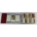 Modern album of large size cigarette card sets in sleeves incl Old Sporting Prints, Old Hunting