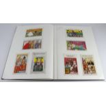 Large black album of approx 200 Comic postcards, Bamforth, Cardtoon Series, 1960's Sapphire, etc