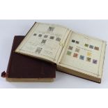 Imperial Postage Stamp Albums Vol 1 and 2, early versions printed 1881 and 1883. Printed albums with