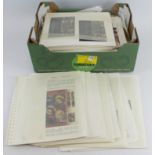 Box of stamps on leaves and loose including DDR sets, Christmas Thematic collection, etc etc.