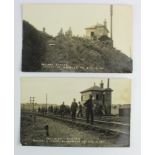Wales, Maindee Aug 1911 railway strike, troops arriving, original collection, R/P's   (2)