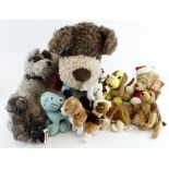 Teddy Bears. A group of twelve various teddy bear and plush toys, makers include Ty, Gulliver,